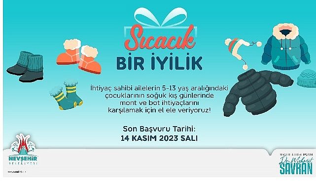 Nevşehir belediyesi’nden gereksinim sahibi ailelere mont ve bot dayanağı
