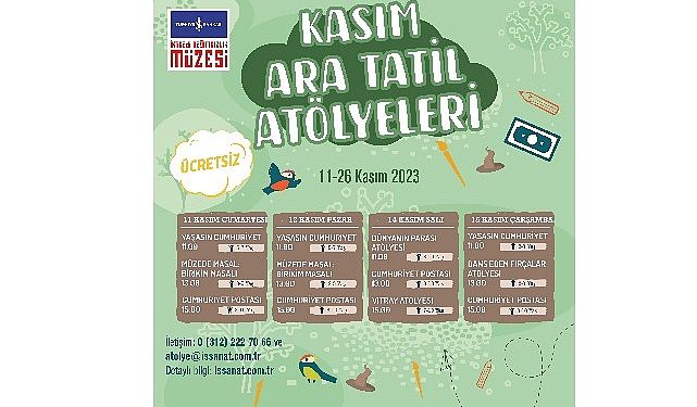 Orta Tatilde İş Sanat’tan Çocuklara Fiyatsız Atölyeler