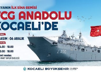 TCG Anadolu, 30 Kasım’da Kocaeli’ye geliyor