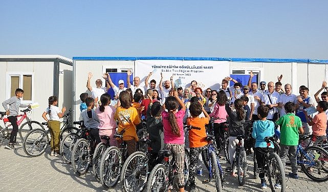 TEGV ve Umuda Pedal’dan Hataylı çocuklar için manalı proje Hataylı çocuklar inançla sürecekleri yeni bisikletlerine kavuştular
