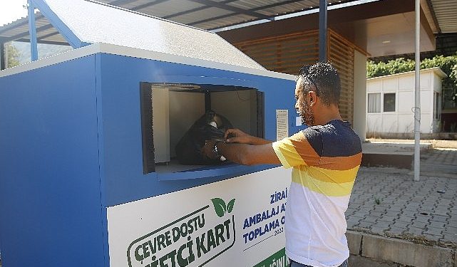 Zirai ambalaj atıkları toplama otomatlarının sayısı arttırıldı