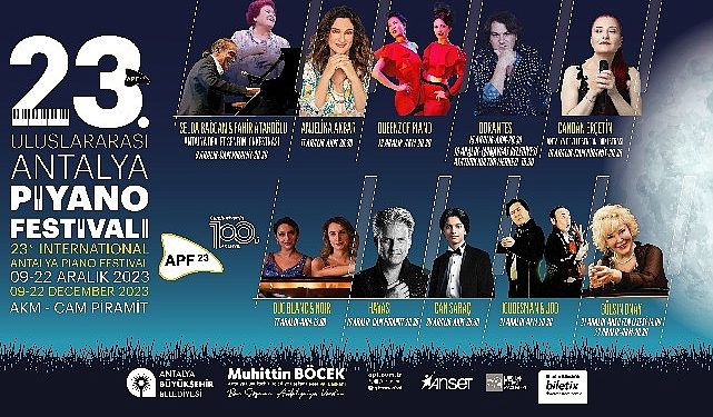 23. Milletlerarası Antalya Piyano Şenliği Başlıyor