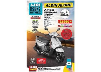 A101 14 Aralık’ta Motosiklet Satacak