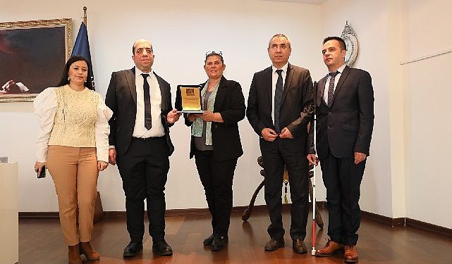 Altı Nokta Körler Derneği’nden Lider Çerçioğlu’na ziyaret