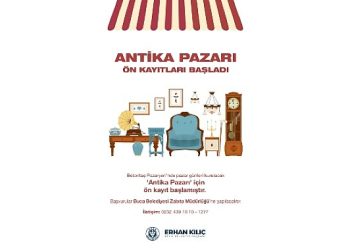 Buca’nın Antika ve 2 El Pazarı için ön kayıtlar başladı