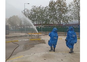 Büyükşehir İtfaiyesinden KBRN eğitimi