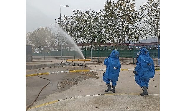 Büyükşehir İtfaiyesinden KBRN eğitimi