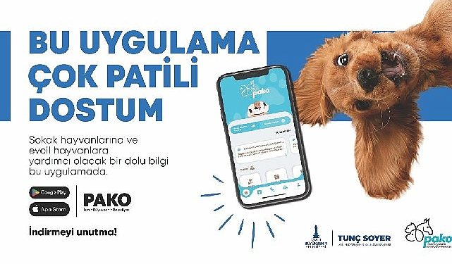 Büyükşehir’den can dostlar için “Pako” taşınabilir uygulaması