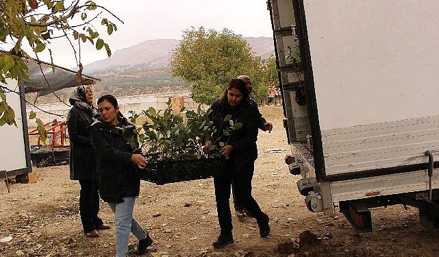 Elmalı’da 1300 aronya fidanı dağıtıldı