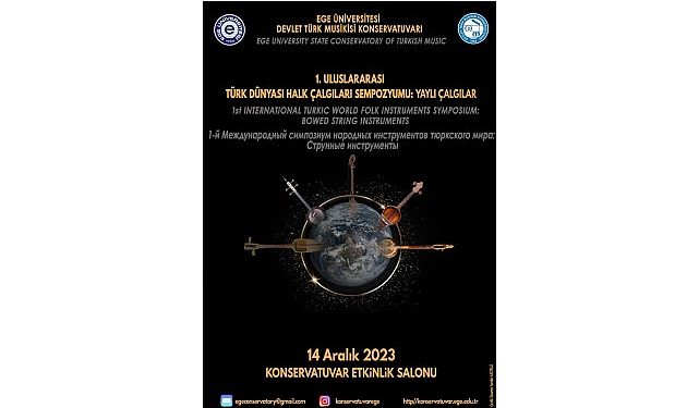 EÜ DTMK’den “1. Milletlerarası Türk Dünyası Halk Çalgıları Sempozyumu”