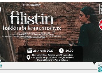“Filistin hakkında konuşmalıyız” isimli tiyatro oyunu bu akşam sahnelenecek