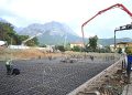Göynük kapalı pazar yerinde beton dökümü başladı