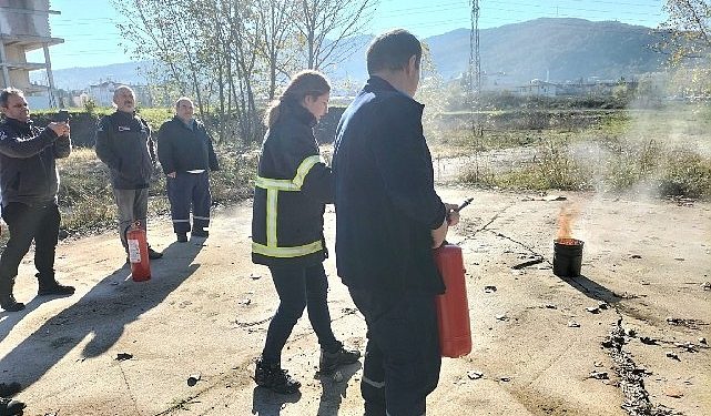 İtfaiyeden KOÜ Teknopark’a eğitim