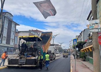 Körfez Hamit Kaplan Caddesi asfaltlandı