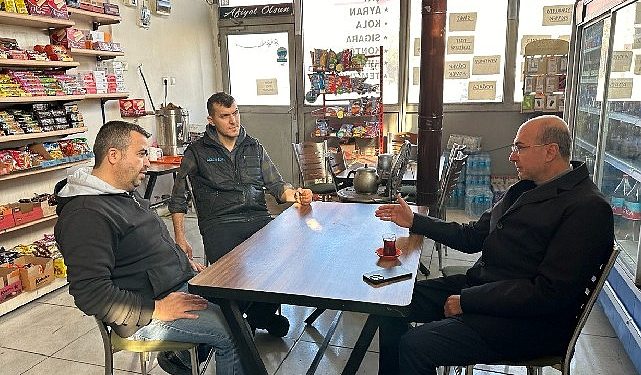 Lider Pekyatırmacı’dan yeni iş yeri ruhsatı alan esnaflara ziyaret
