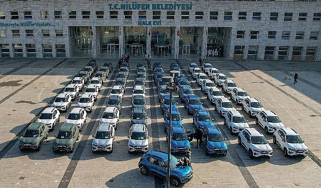 Nilüfer Belediyesi araç filosunu elektrikli araçlarla yeniledi