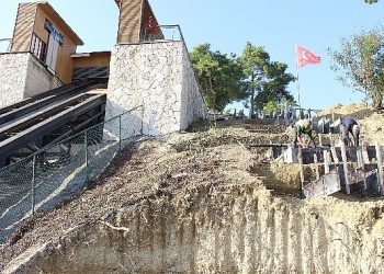 Türkbeleni’nde merdiven imaline başlandı