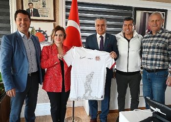 Antalyaspor heyetinden Lider Topaloğlu’na ziyaret