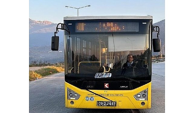 Aydın Büyükşehir Belediyesi şehitlerimiz için toplu ulaşım araçlarına siyah kurdele astı