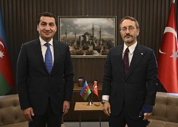 Bağlantı Lideri Altun, Azerbaycan Cumhurbaşkanı Yardımcısı Hacıyev ile bir ortaya geldi