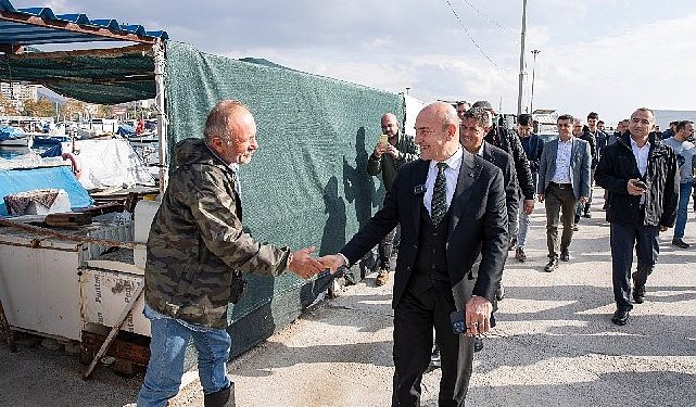 Balıkçılardan Lider Soyer’e Körfez paklığı teşekkürü