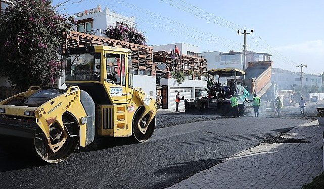 Bodrum’da 18 Bin Metre Sıcak Asfalt yapıldı