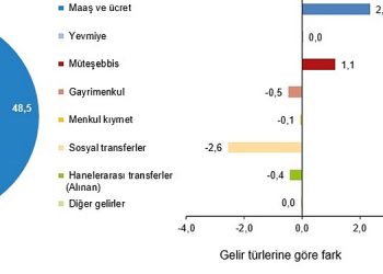 En yüksek gelir kümesinin toplam gelirden aldığı hisse %49,8 oldu