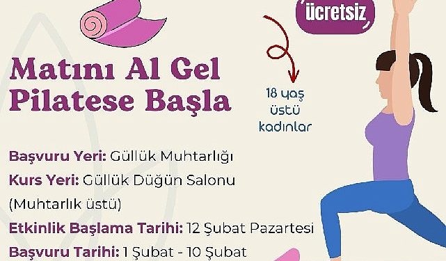 Güllük’te fiyatsız pilates kursu başlıyor
