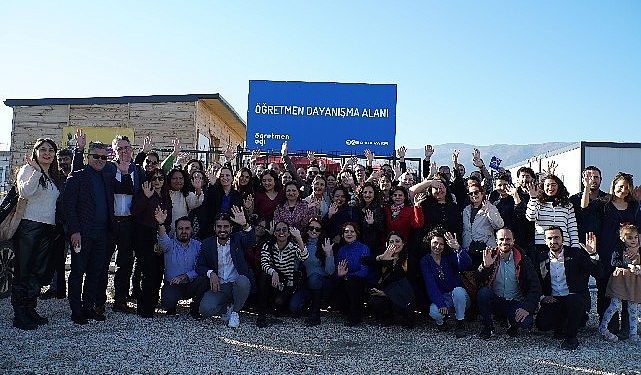 Hatay’ın tekrar ayağa kalkmasında öğretmenlerle birlikte tahlil üretecek Öğretmen Dayanışma Alanı Açıldı