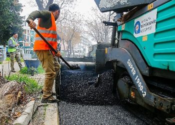 Havaalanı Caddesi’ne sıcak asfalt