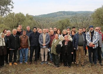 Hayat köyü toprak okulu’ndaki zeytin budama eğitimine çiftçilerden büyük ilgi