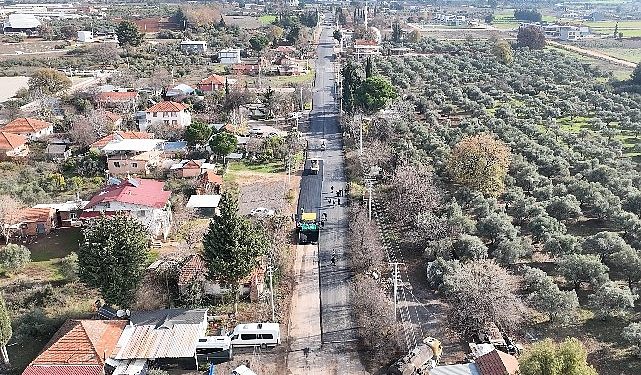 Kepez Odabaşı Mahallesi yolu asfaltlanıyor