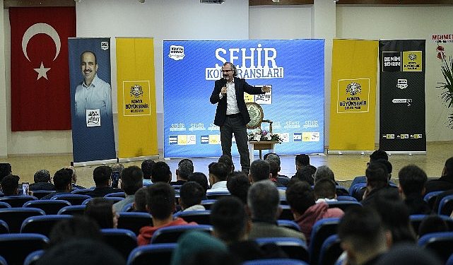 Konya Büyükşehir Belediyesi’nin İlçelerdeki Kent Konferansları Devam Ediyor