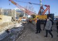 Lider Batur’dan yeni bina alanında inceleme