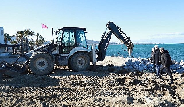 Lider Deveciler Duyarsız Kalmadı Ören Plajı’nda Yapılan Beton Seti Yıktı