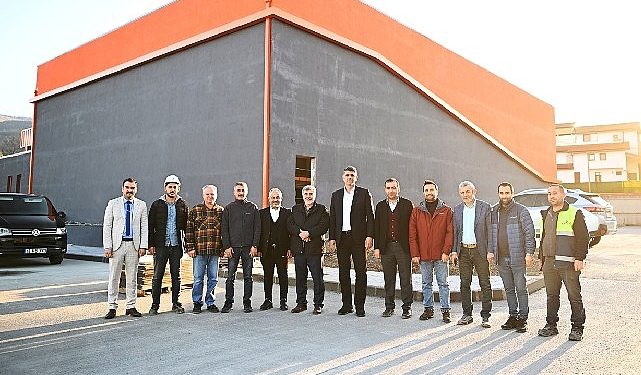 Maşukiye kapalı spor salonu’nda son çalışmalar