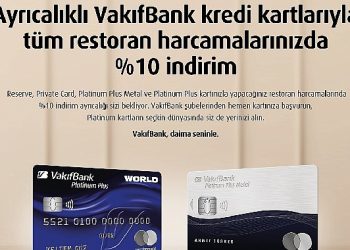 Restoran harcamalarında %10 indirim fırsatı VakıfBank Platinum Plus kartlarda!