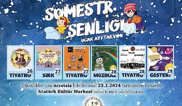 Saray Belediyesi Sömestr Şenliği başlıyor