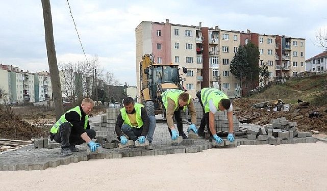Yeniceköy’de 15 Sokakta Kaplama Çalışması Sürüyor