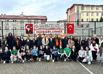 Eczacıbaşı Spor Kulübü’nden Kahramanmaraş Aziz Sancar Anadolu Lisesi’ne Voleybol Alanı