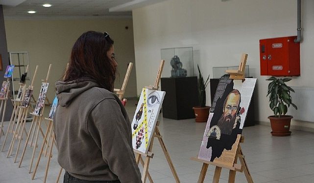 EÜ Bağlantı Fakültesinde “Uluslararası Kolaj Sergisi” açıldı