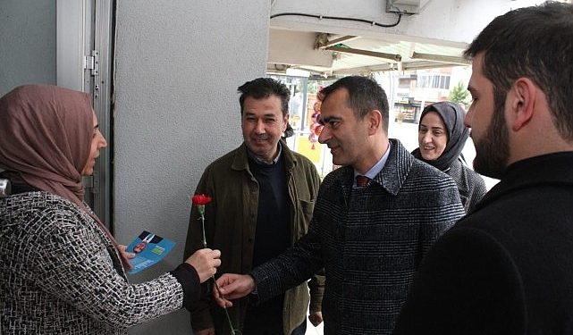 İbrahim Sevecen, vatandaş ve esnaflarla iç içe