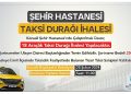 Kocaeli Kent Hastanesi için 18 araçlık taksi ihalesi