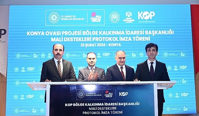 Konya’da KOP Takviyesiyle Hayata Geçecek 128 Milyon Liralık 22 Ziraî Projenin İmzaları Atıldı