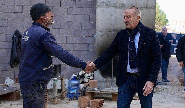 Lider Atabay, Didim Kültür Merkezi inşaatını yerinde inceledi