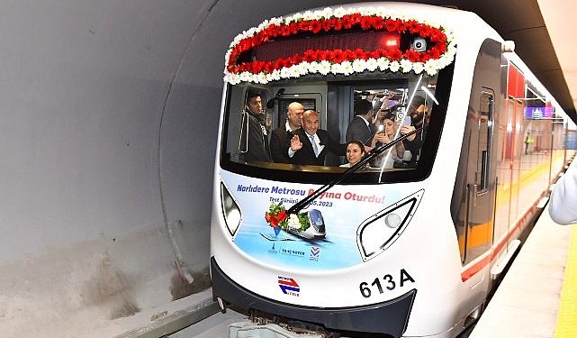 Narlıdere Metrosu ön işletmede 15 dakikalık sefer sıklığı ile çalışacak