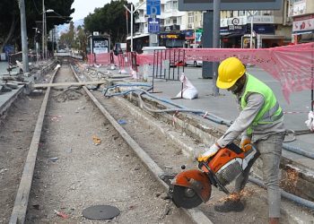 Nostalji Tramvay sınırında hummalı çalışma