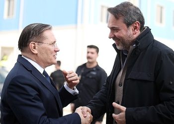 Rosatom Genel Müdürü Aleksey Likhachev İle Güç ve Doğal Kaynaklar Bakanı Alparslan Bayraktar, Akkuyu NGS Alanında Bir Ortaya Geldi