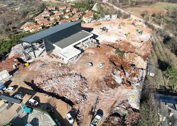 Teleferik için otopark alanları inşa ediliyor