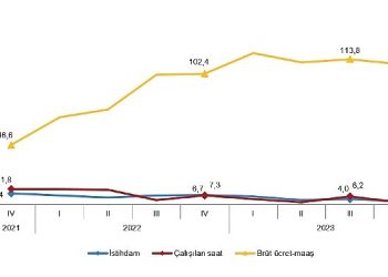 TÜİK: İstihdam endeksi yıllık %2,3 arttı